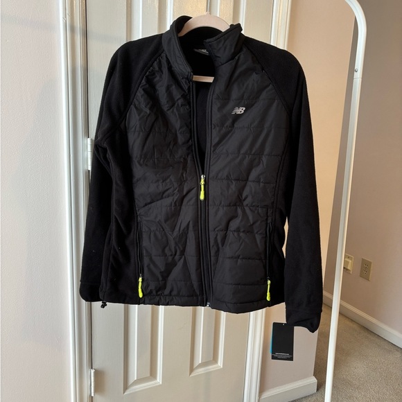 New Balance Black Jacket with Neon Highlights - Picture 3 of 3